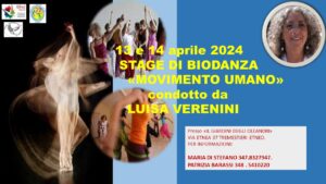 Stage di formazione “Il Movimento Umano” @ Giardino degli Oleandri, Tremestieri Etneo(CT) 